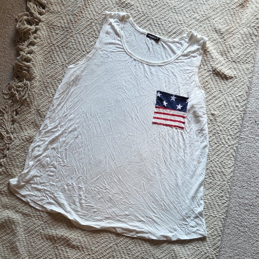 HEIMISH USA White Relaxed Tank Top